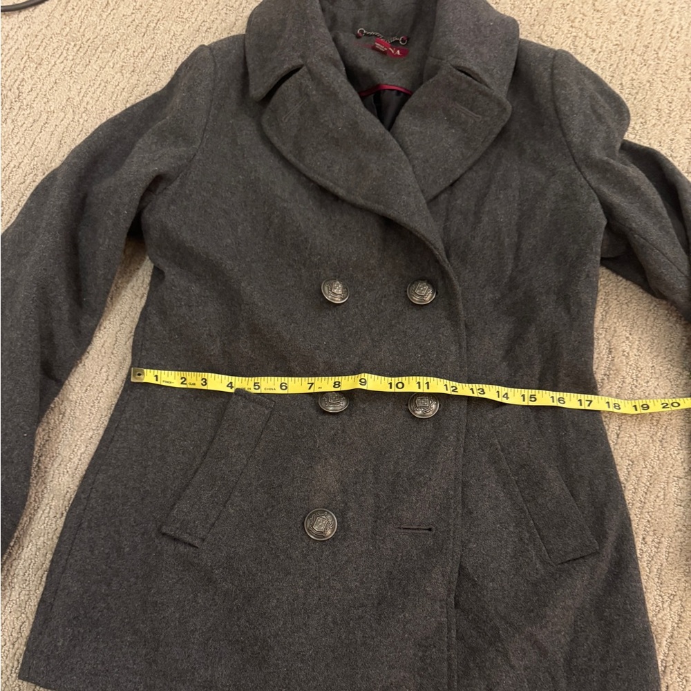 Women's Double-Breasted Gray Coat